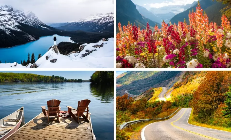 ideal season for Canada trip