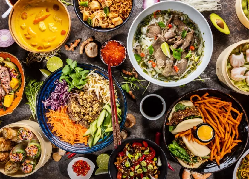 Asian cuisine countries